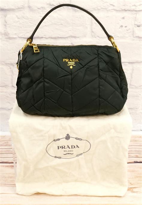 prada nylon bag green|prada nylon shopper.